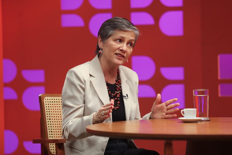 Valter Campanato/Agência Brasil Brasília (DF), 11/11/2025 – A Jornalista Heloisa Villela é a convidada do programa DR com Demori, na Empresa Brasil de Comunicação (EBC).
Foto: Valter Campanato/Agência Brasil