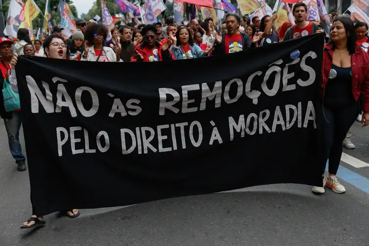 Rio de Janeiro (RJ), 07/09/2026 – Integrantes de movimentos sociais participam do Grito dos Excluídos, manifestação no Dia da Independência, no centro da cidade.  Foto: Fernando Frazão/Agência Brasil